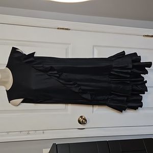 & Other Stories Black Sleeveless Ruffle Dress Party Holiday Cocktail mid…